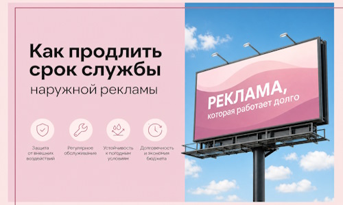 Как продлить срок службы наружной рекламы в Краснокаменске
